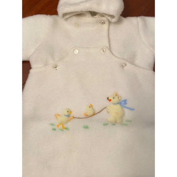 VTG I.MAGNIN Baby Coat Sack 6-12 Months Snowsuit Jacket 2 Piece Bunting ITALY - Picture 2 of 9